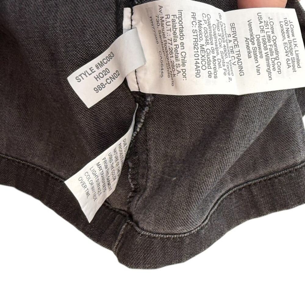 Madewell Denim Oversized Button Front Shirt Black Washed Short Sleeve XL NWT - Picture 10 of 10